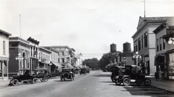 6th Ave looking north DeWitt, IA - summer 1924
