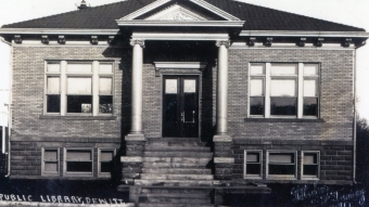 DeWitt Public Library - 9th St & 6th Ave DeWitt, Iowa -built in 1907