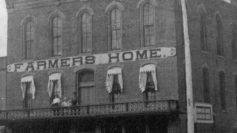 Farmers Home Insurance building Pacific House Hotel -DeWitt, Iowa - corner of 6th Ave & 10th Street DeWitt, IA - Circa late 1800's